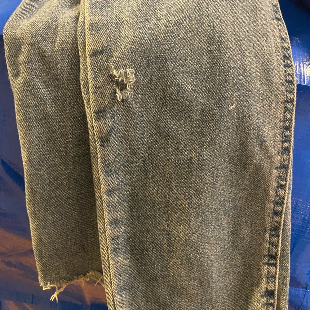 Hi-Rise Skinny Jeans Frayed Hem - Picture 5 of 6
